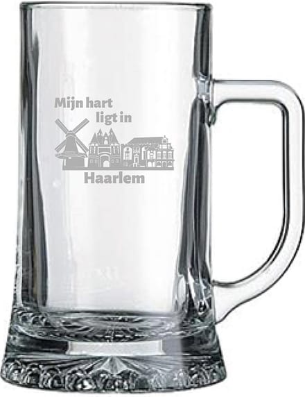 Gegraveerde bierpul 50cl Haarlem