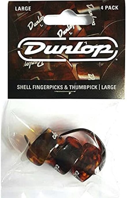 Jim Dunlop 9020TP - Vingerpicks - Duim en Vinger Large - Player's Pack 4 Stuks