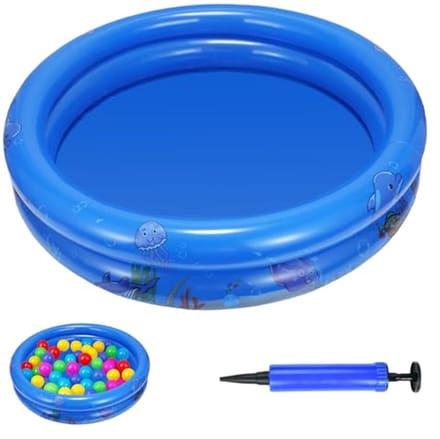 Opblaasbaar kinderzwembad 90 cm - Perfect voor buiten en tuin