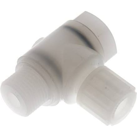 12x10mm & G1/2'' PVDF L-Vorm Knelfitting Buitendraad Banjo Bout 10bar