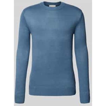 Regular fit gebreide pullover van ribtricot
