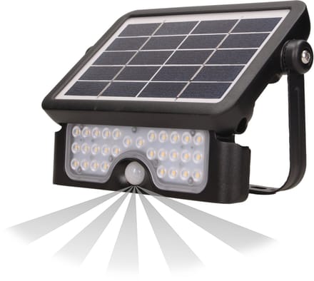 Adviti LUX LED Solar buiten wandlamp - Bewegingssensor, Lichtsensor en Zonnepaneel - IP65 - 4000K - 500 Lumen