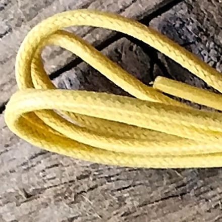 60cm Gele wax veter van het Italiaanse modemerk CIAC - Old England 2.5 mm dik
