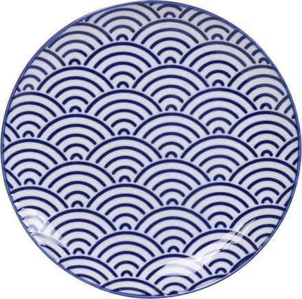 Ontbijtbord - golven - Nippon Blue - Tokyo Design Studio