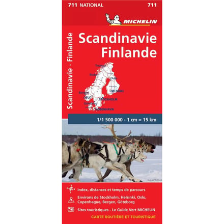 Michelin wegenkaart 711 Scandinavië & Finland