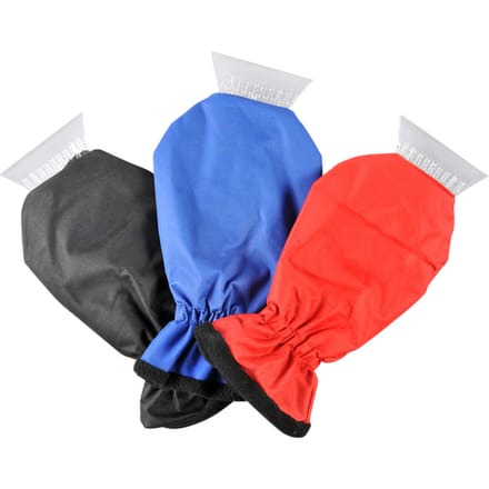 ProPlus Set van 3 IJskrabbers met Fleece Handschoen – Voor Autoruiten in de Winter – Compact Ontwerp – Zwart Blauw Rood