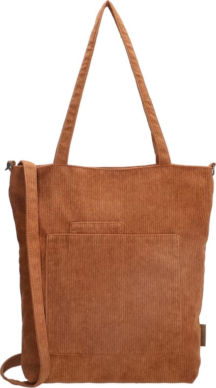 Beagles Navarra Handtas Dames - Schoudertas met telefoonvak - Tas van Nylon en Polyester met ritssluiting - Cognac