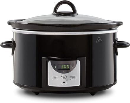 Core® Slowcooker met timer - Slowcooker - Crockpot - Zwart - 31cm x 22cm x 30cm