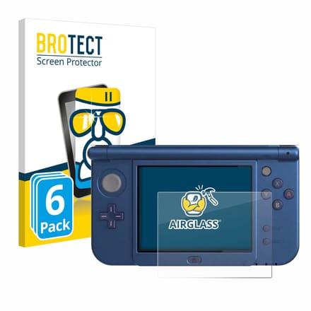 Screenprotector 6 Stuks voor Nintendo New 3DS XL (Unteres Display) Beschermglas transparant
