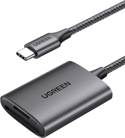 Ugreen CM401 - Kaartlezer - USB-C - Aluminium - Grijs