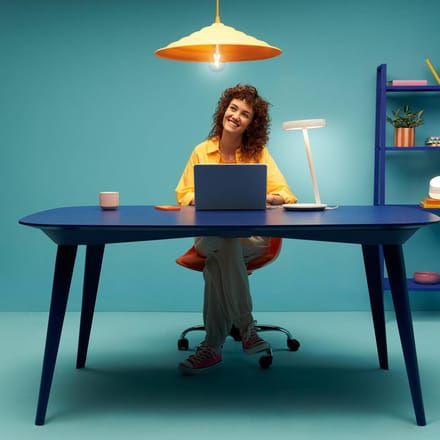 WiZ Bureaulamp - Warm- tot Koelwit Licht - Slimme LED Verlichting - Geïntegreerde LED - Wi-Fi