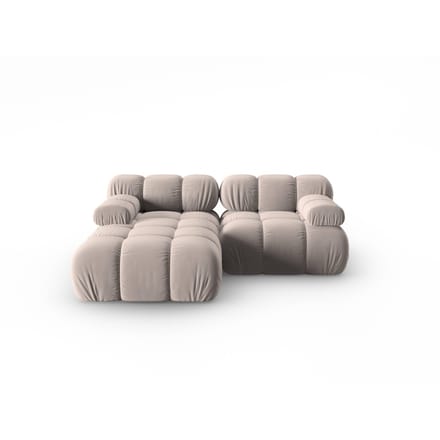 Modulaire-3-zitshoekbank Tropea links velvet | Milo Casa