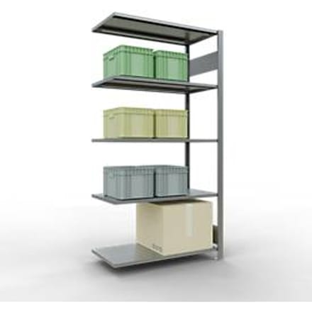 SCHULTE Lagertechnik - Insteekbevestiging met lengtebout - 2000x1000x500 mm, type 150 kg