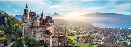 Trefl puzzel - Panorama kasteel Menthon Frankrijk - 1000 stukjes.