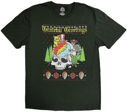 Grateful Dead - Grateful Greetings Heren Tshirt - S - Groen