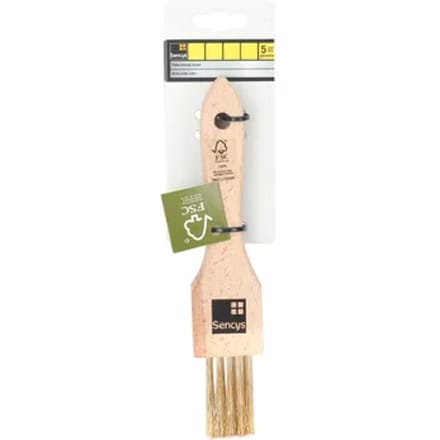 Sencys Platte Staalborstel Messing