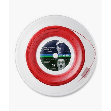 Yonex Polytour Force Tennisracketsnaar Rood 1.25 mm