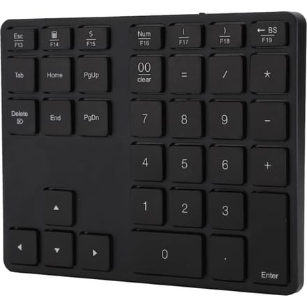 BT308 35 Toetsen Numeriek Toetsenblok Oplaadbaar Draadloos Ultradun Toetsenbord Compatibel met Bluetooth zwart
