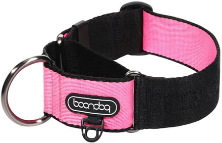 Boondog - Martingale Wide Collar - Black/Pink- M