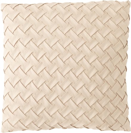 J-Line kussen Gewoven - polyester - beige