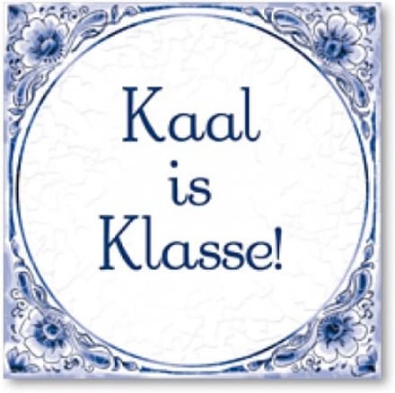 Tegels delfts blauw - Kaal