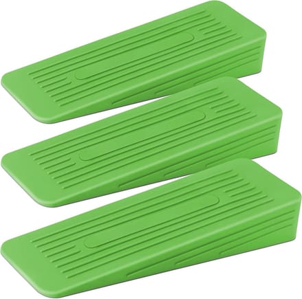 Deurstoppers Rubber - Deurwiggen Deurvastzetters - Deur Open Houden - Antislip Vloerbescherming - 3 stuks - Groen