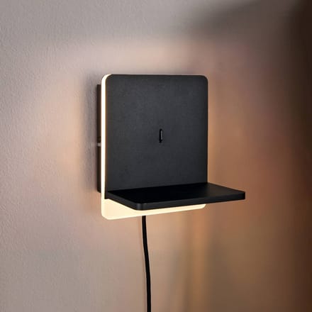 TRIO FAIRFIELD - Wandlamp - Zwart mat - incl. 1x SMD 9 W - Bewegingssensor - Niet extern dimmerbaar