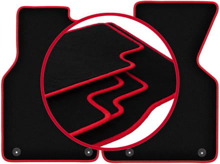 CARLUX-RED automatten voor: Volkswagen Transporter T4 Multivan bestelwagen (1993-2001)