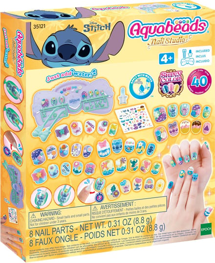 Aquabeads Stitch Nail studio Designer Kit- kindernagels- plakken door water