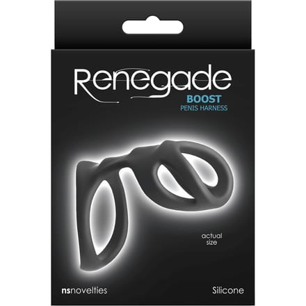 Pipedream - Renegade Boost Penis Harness - Zwart