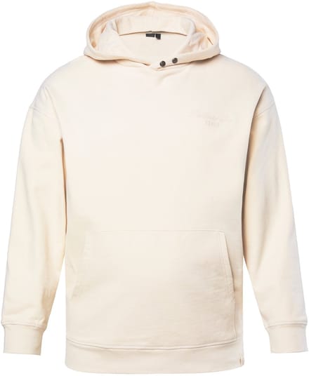 STHUGE - Heren - Hoodie oversized capuchon badges - Zacht graniet - Maat 4XL