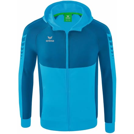 Erima Six Wings Trainingsjack Met Capuchon Heren - Curaçao | Maat: M