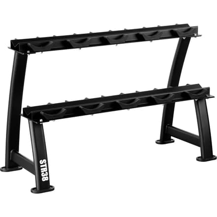 HMS STR38 - Dumbbell Rek - Dubbel Niveau - Stabiliteit - Ergonomisch Ontwerp