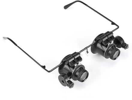 Dailygoods - Professionele Verlichte Hoofdvergrootglasbril voor Juwereliers