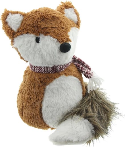 Deurstopper met schattig vosontwerp - Zware zandvulling, 100% polyester, 23 cm hoog