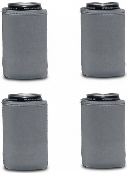 EIZOOK 4 stuks Blik koelhoud hoes - bierblik hoesjes - GRIJS