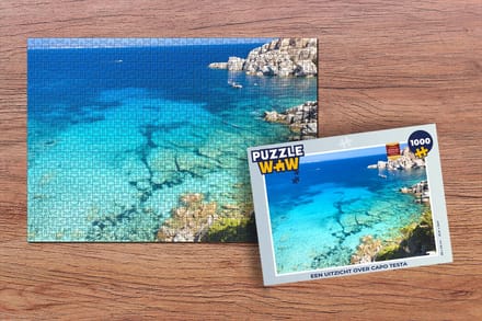 Puzzel Een uitzicht over Capo Testa - Legpuzzel - Puzzel 1000 stukjes volwassenen