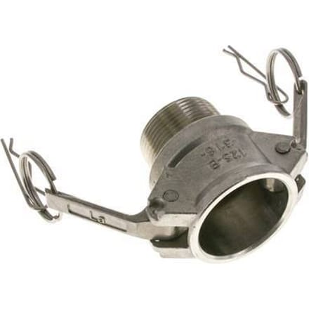 Camlock DN 32 (1 1/4'') Koppeling Rvs1 1/4'' NPT buitendraad Type B MIL-C-27487