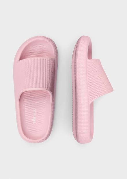 Badslippers met zool met grip - rosé - Gr. 41 van Goldner Fashion