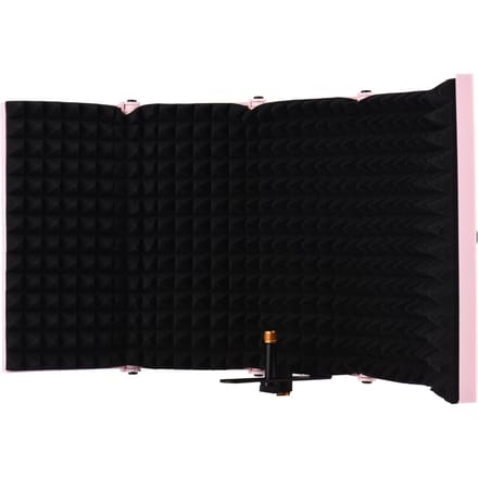 5-deurs Professioneel Studio Opname Microfoon Isolatiescherm Opvouwbaar Popfilter Microfoon Wind black