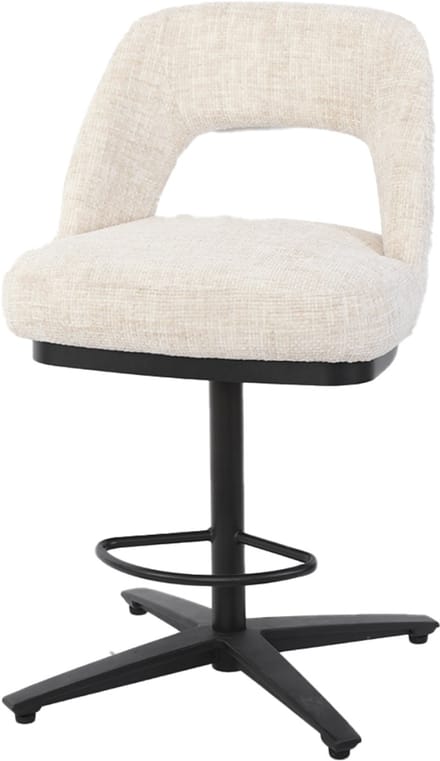 Tower Living - Caldes draaibare barstoel - off-white