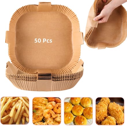 Airfryer wegwerppapier met handvat 50-pack