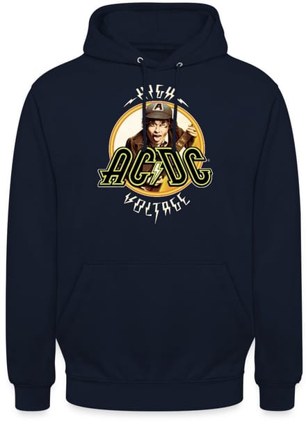 AC/DC Logo High Voltage Album Angus Young Hoodie Unisex