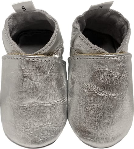 BabySteps babyslofjes Effen Zilver maat 24/25