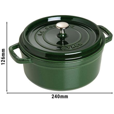 STAUB LA COCOTTE - Kookpot - Ø 180mm - Gietijzer - Basilicumgroen