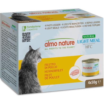 4x50g Kipfilet HFC Natural Light Almo Nature Kattenvoer