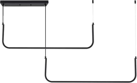 TooLight Minimalistische LED hanglamp - Zwart - 150 cm - Dimbaar - Koel wit licht