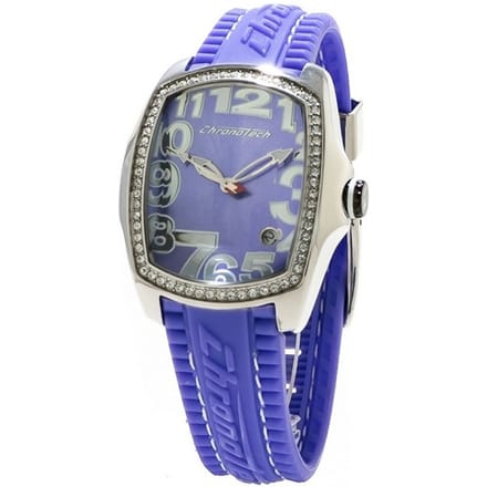 Horloge CHRONOTECH CT7016LS-12. Kwarts, Kleur blauw. Vrouw. gray