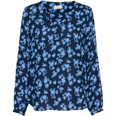 Dames longemouwen blouse met print KAFFE Amber