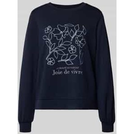 Sweatshirt met Labelprint Model 'BANU'